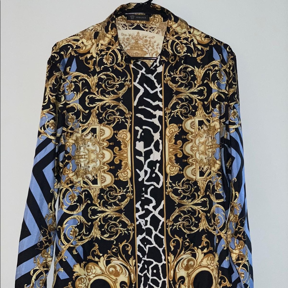 100% Versace silk shirt